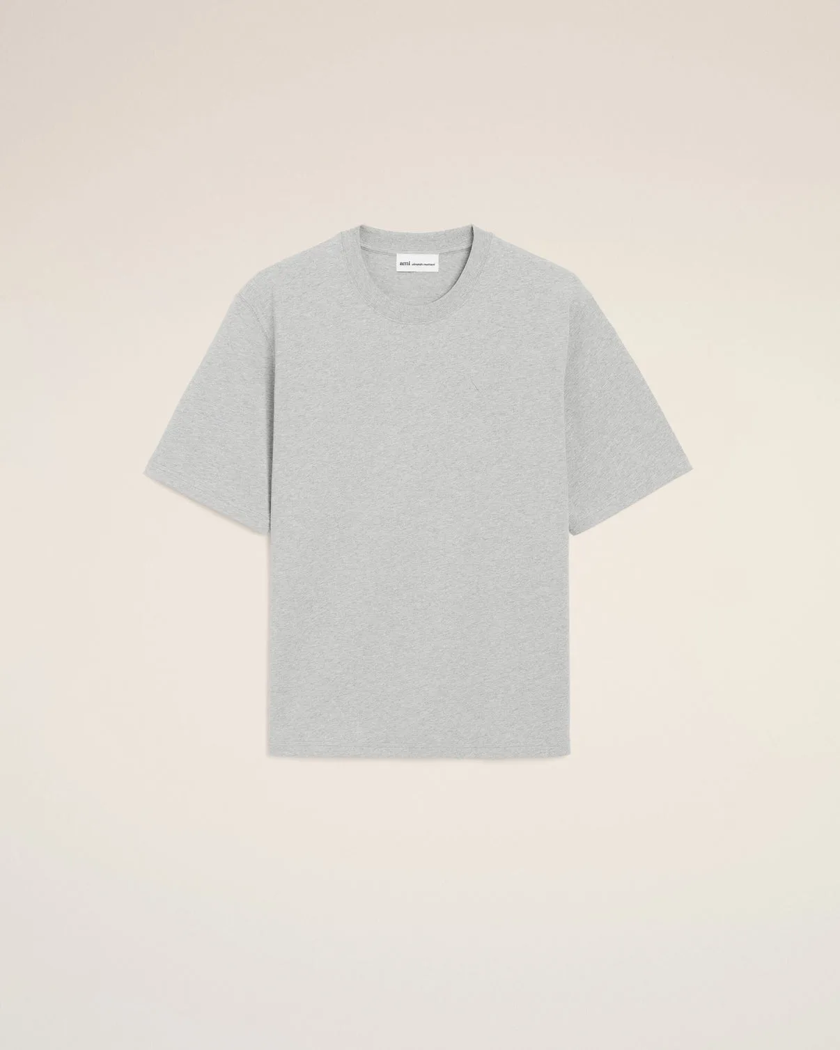 Gray Cotton Embossed T-shirt