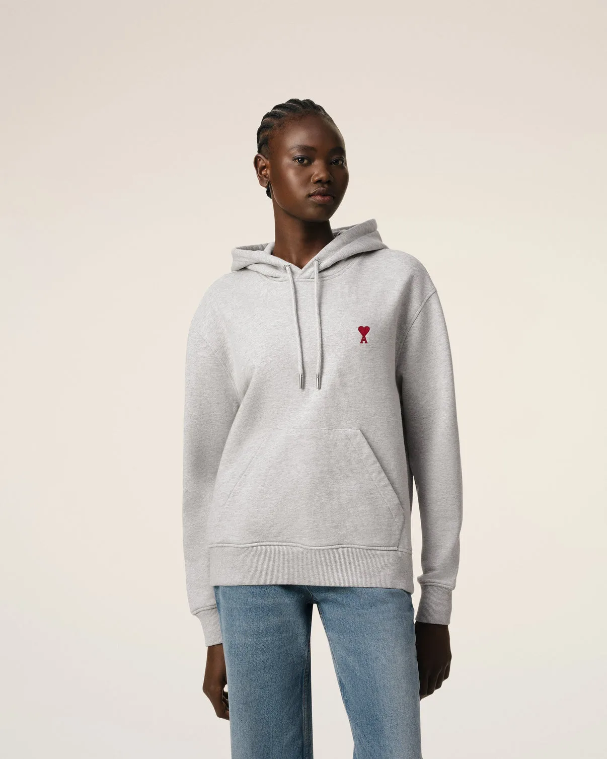Gray Cotton Hoodie