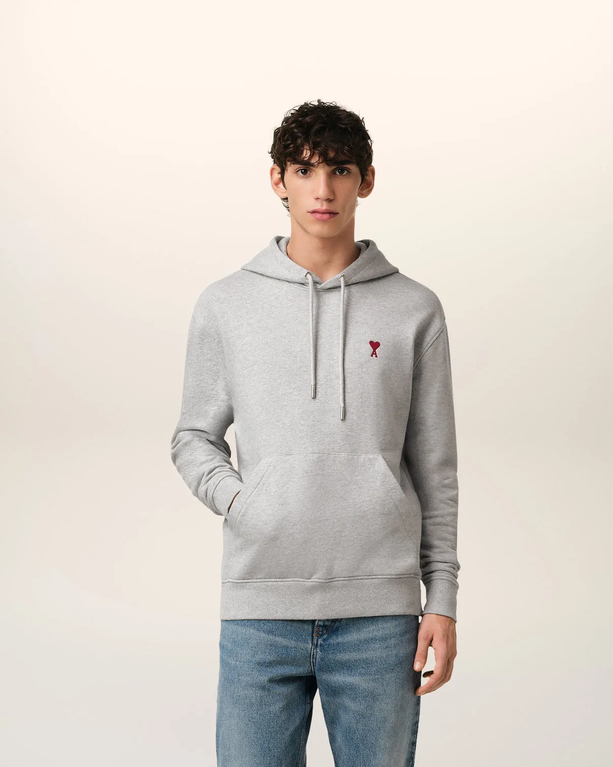 Gray Cotton Hoodie