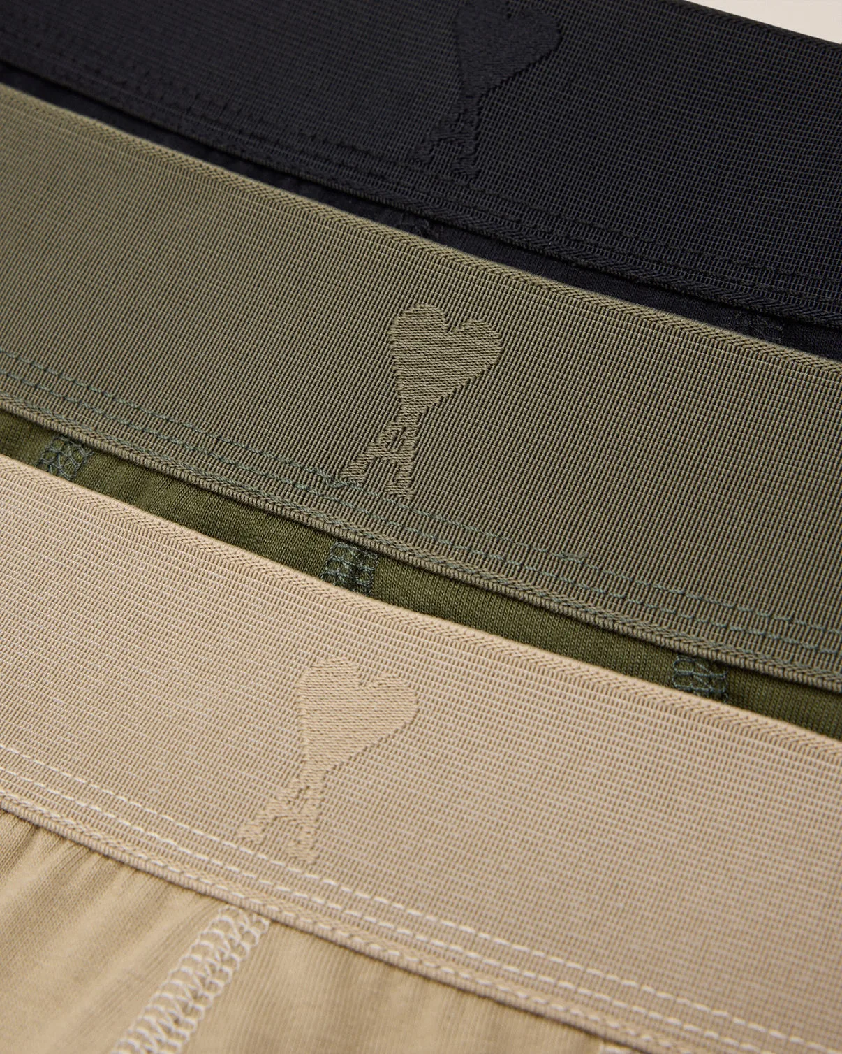Gray Cotton Jersey Three Pack Boxers