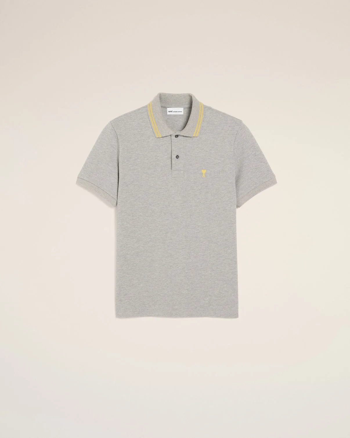 Gray Cotton Polo