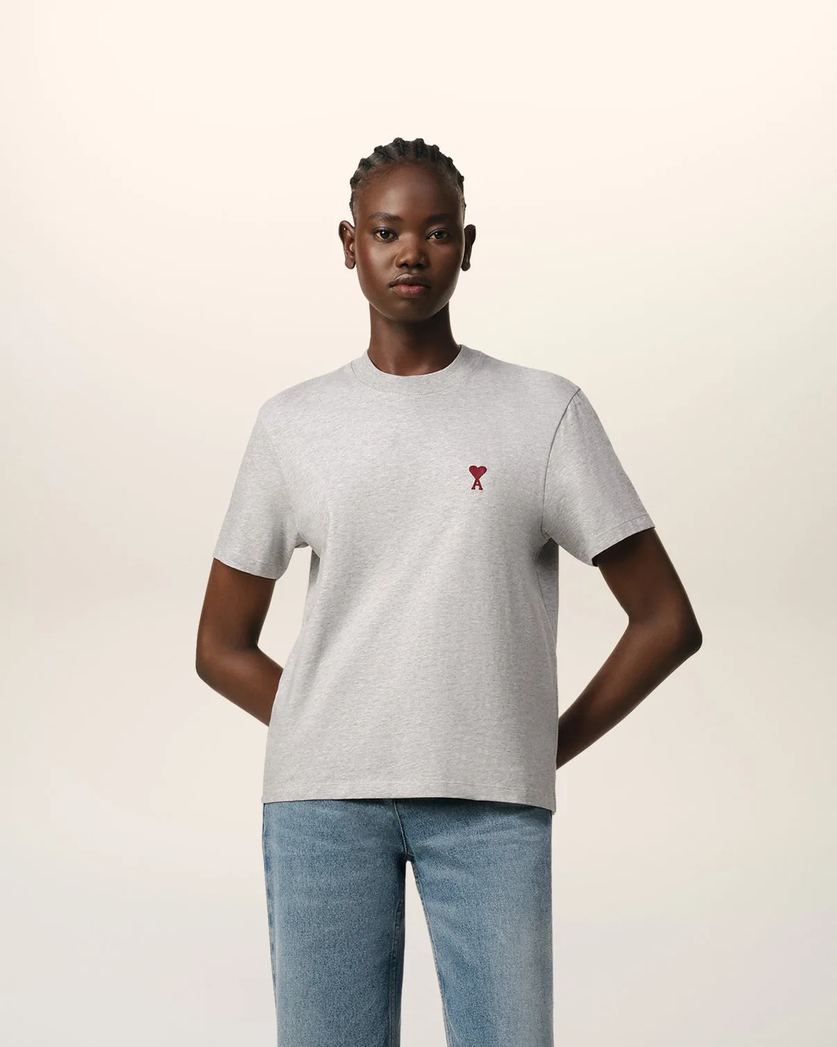 Gray Cotton T-Shirt