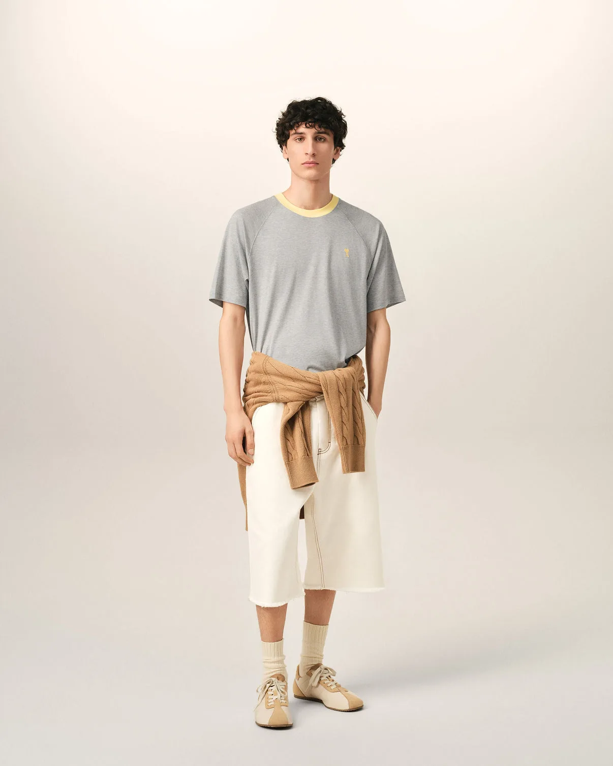 Gray Cotton T-Shirt