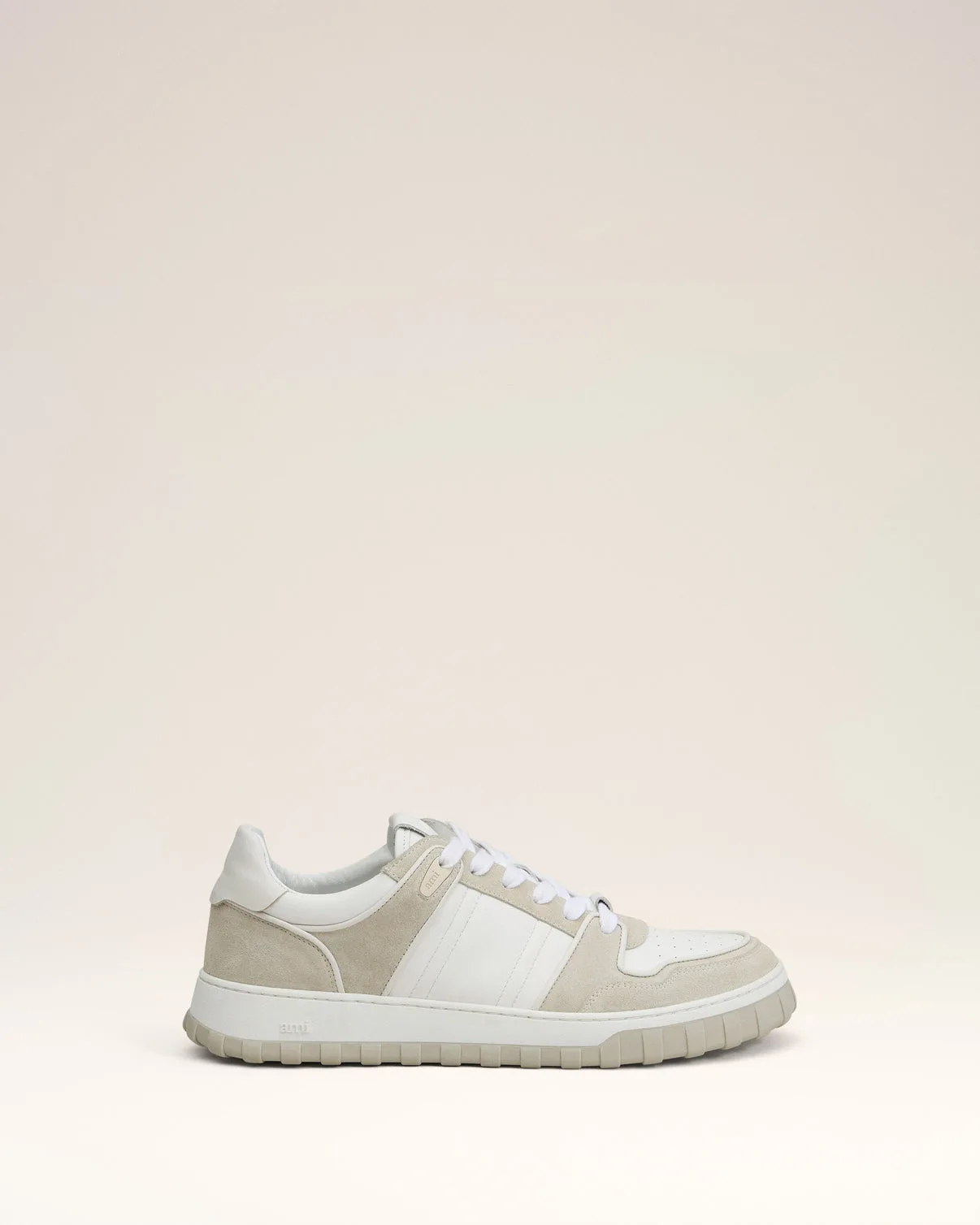 Gray Leather Low Top Walk Sneakers