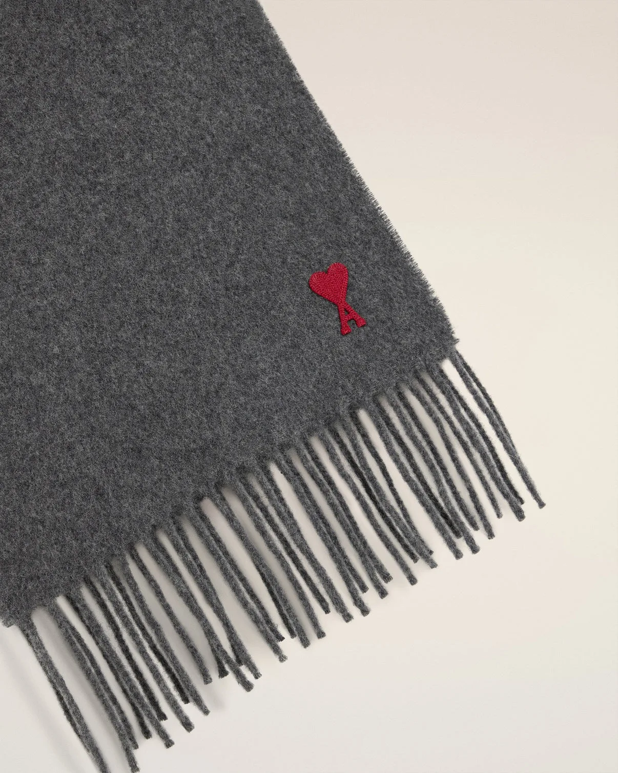 Gray Wool Scarf