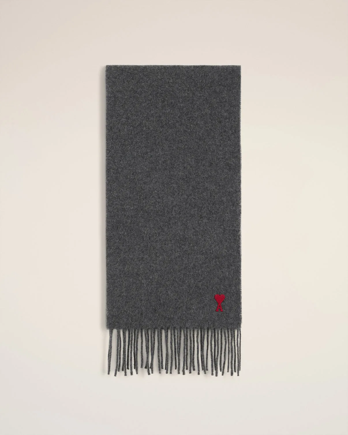 Gray Wool Scarf