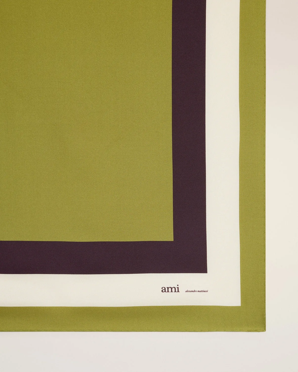 Khaki Silk Tricolor Bandana