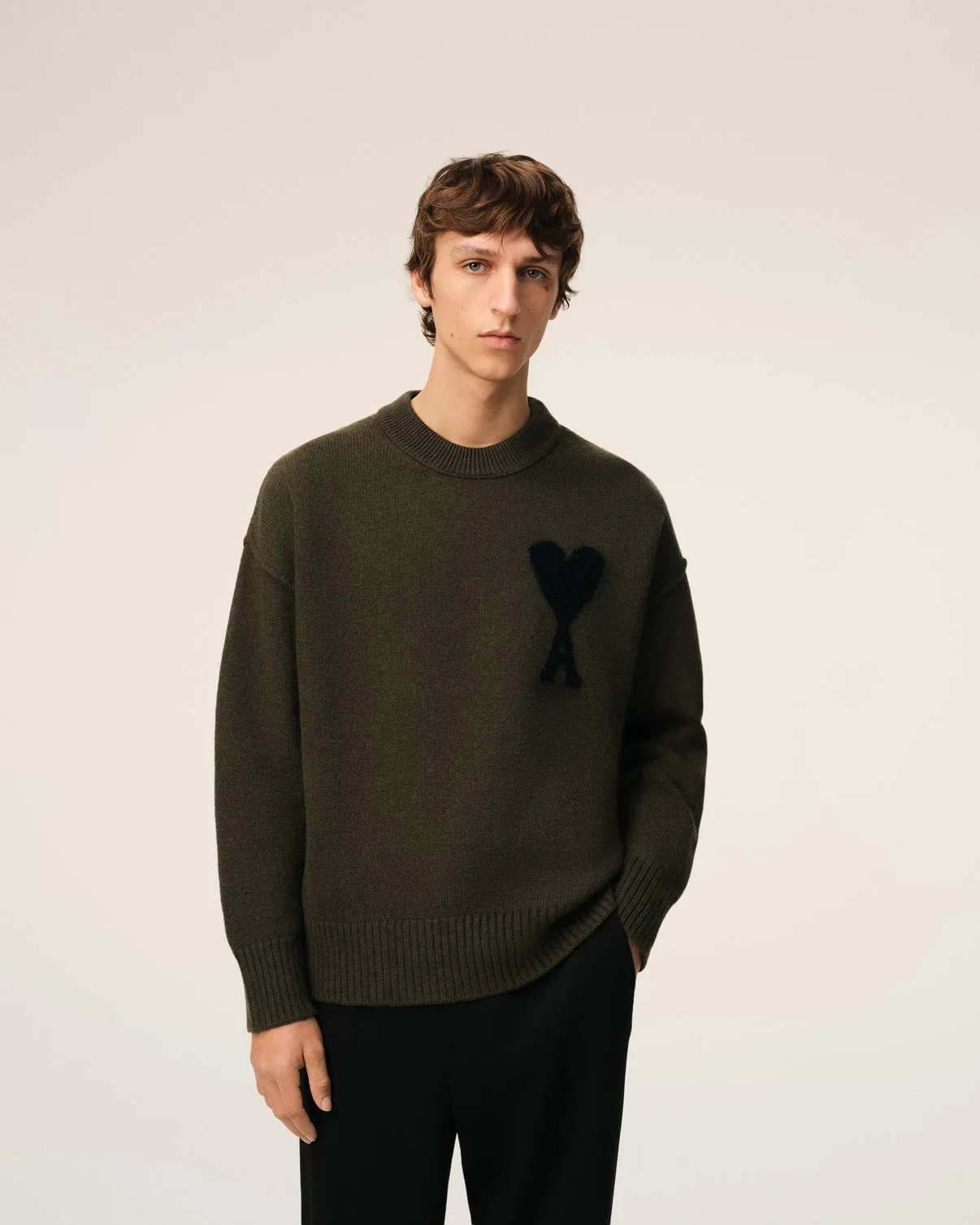 Khaki Wool Sweater