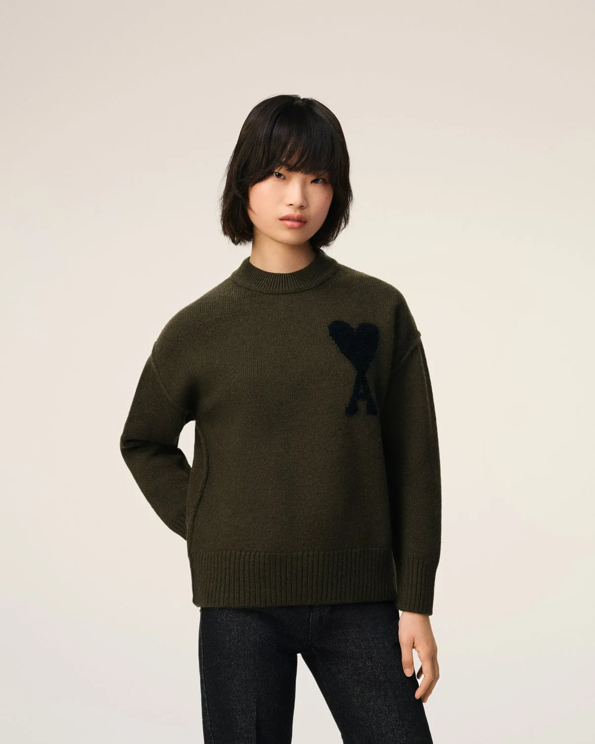 Khaki Wool Sweater