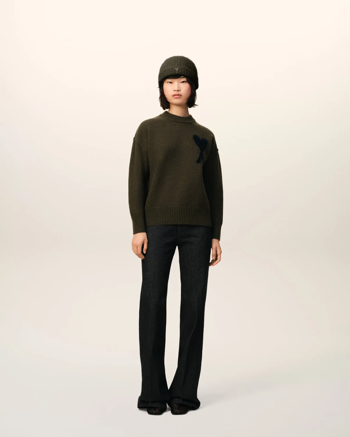 Khaki Wool Sweater