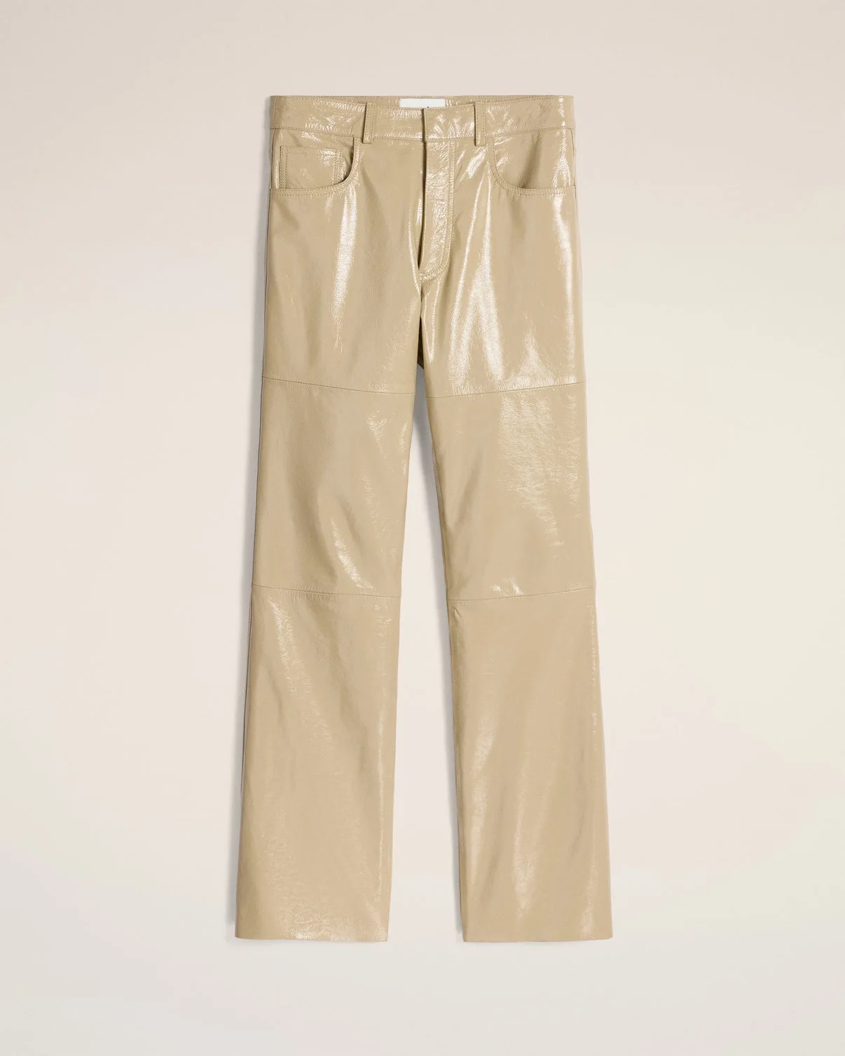 Leather Straight Fit Pants