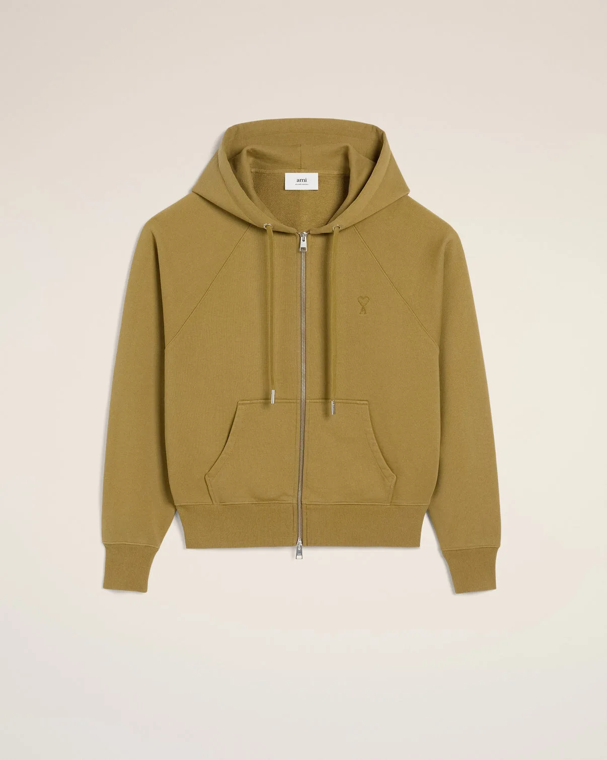 Mustard Cotton Tonal Hoodie
