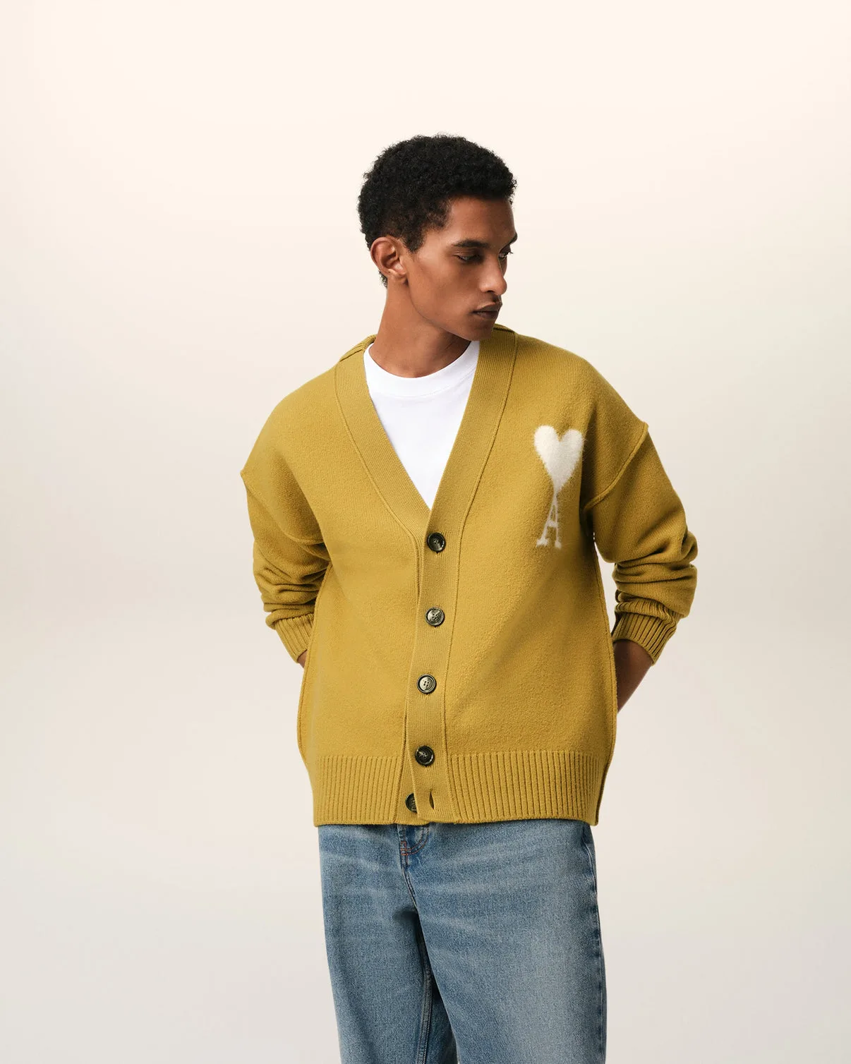 Mustard Wool Cardigan