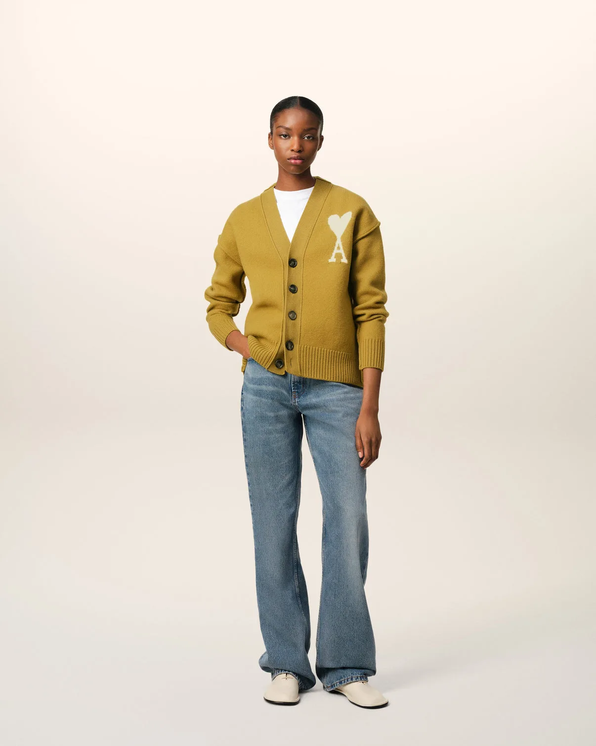 Mustard Wool Cardigan