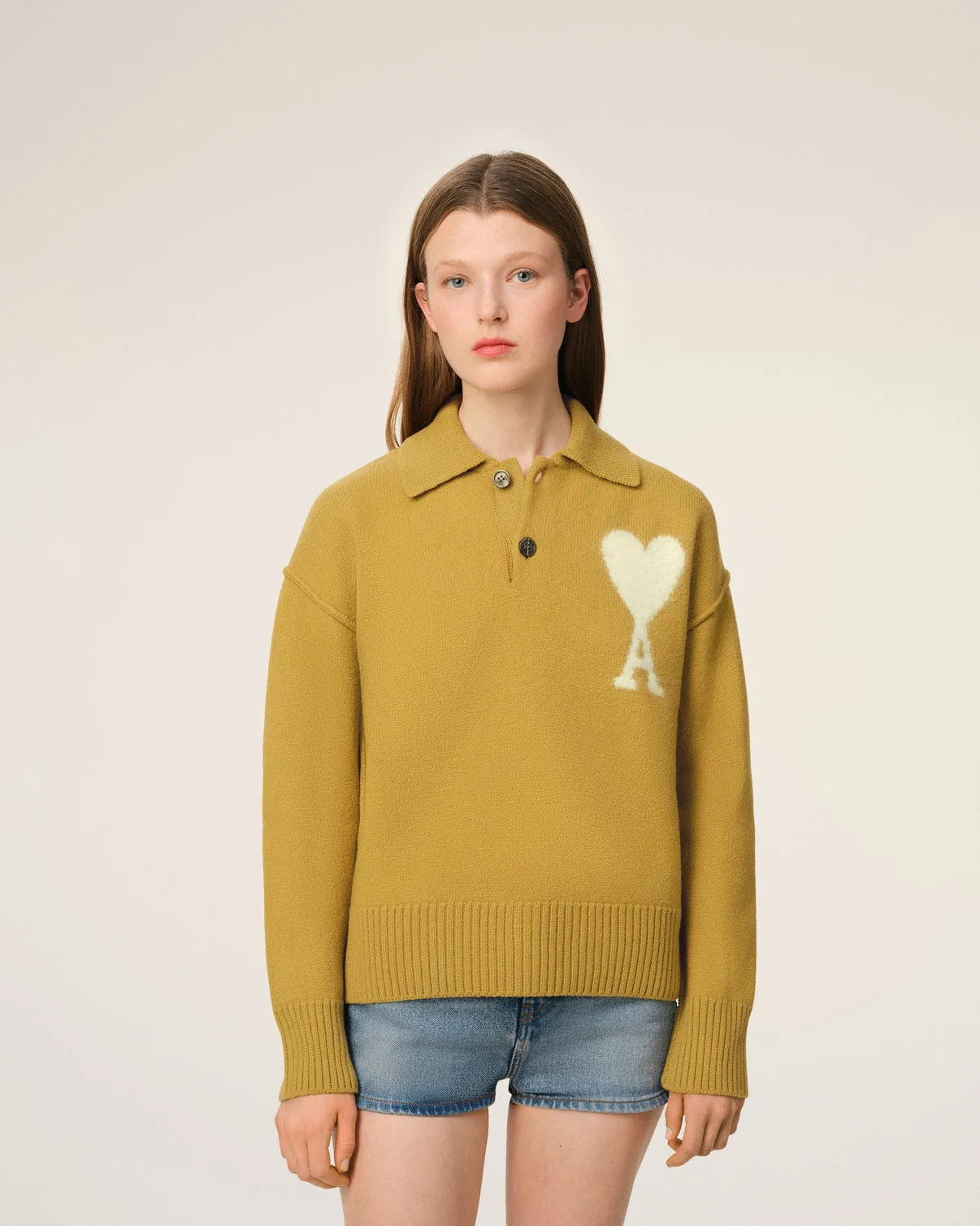 Mustard Wool Polo