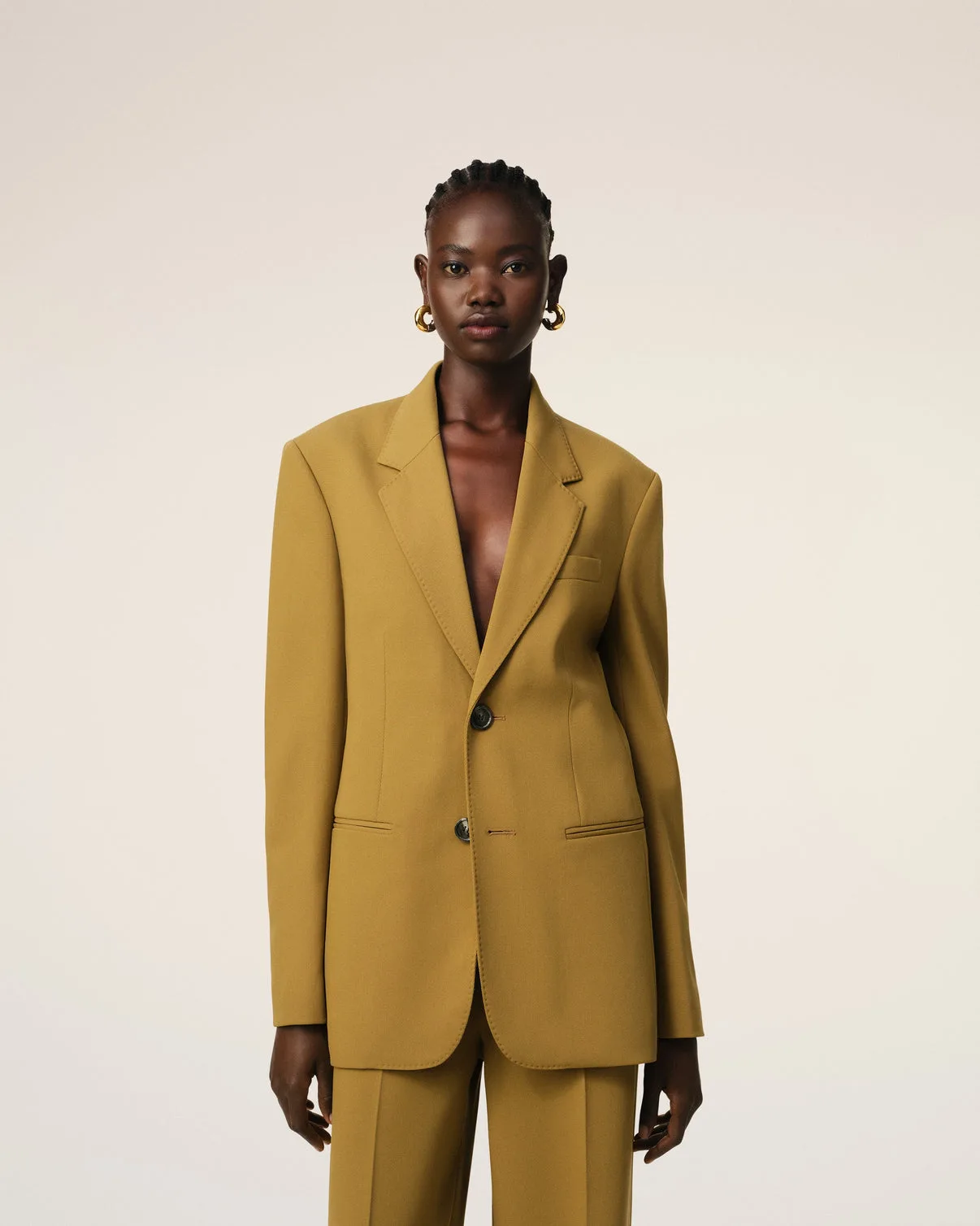Mustard Wool Semi-Lined Jacket