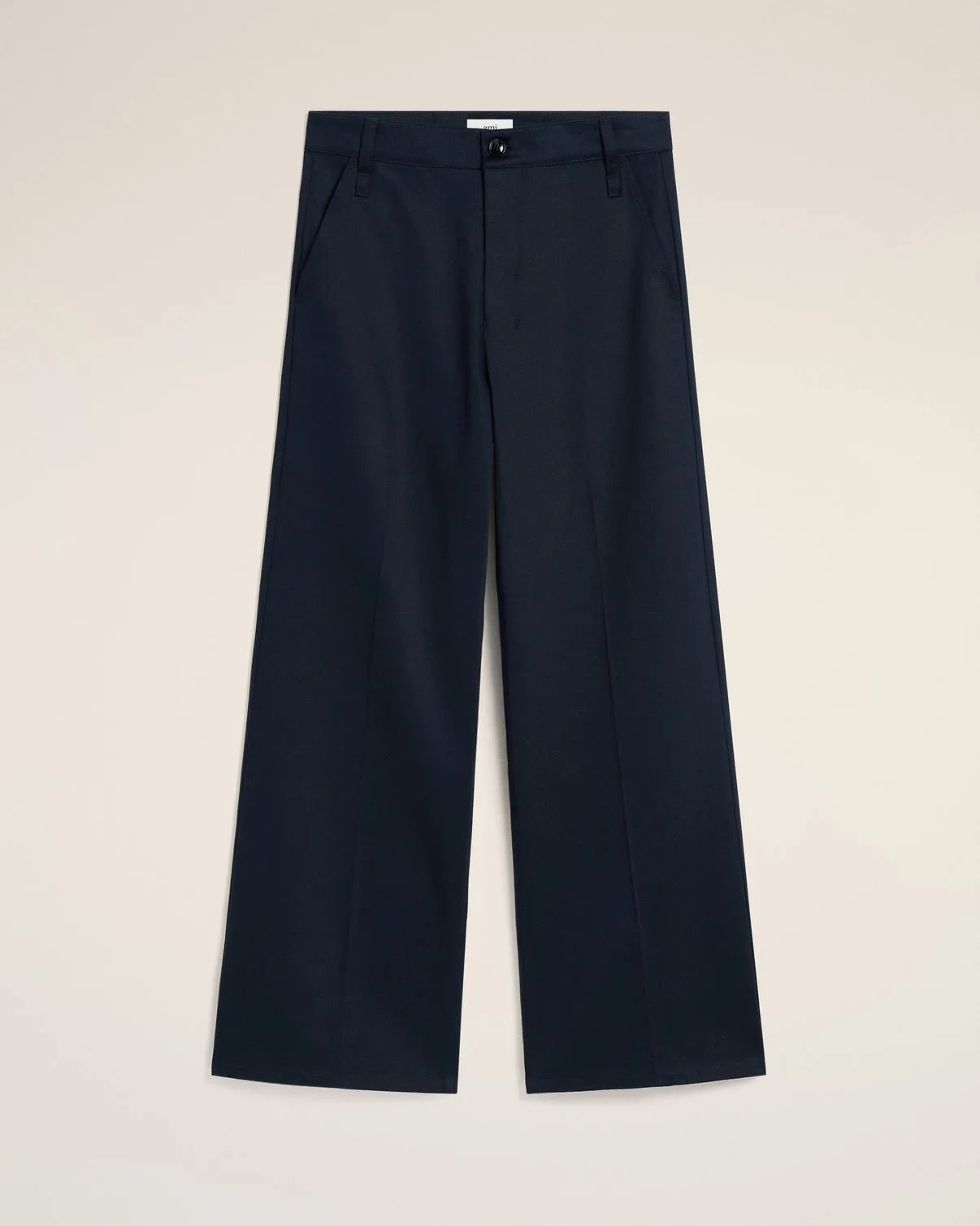 Navy Cotton Baggy Fit Pants