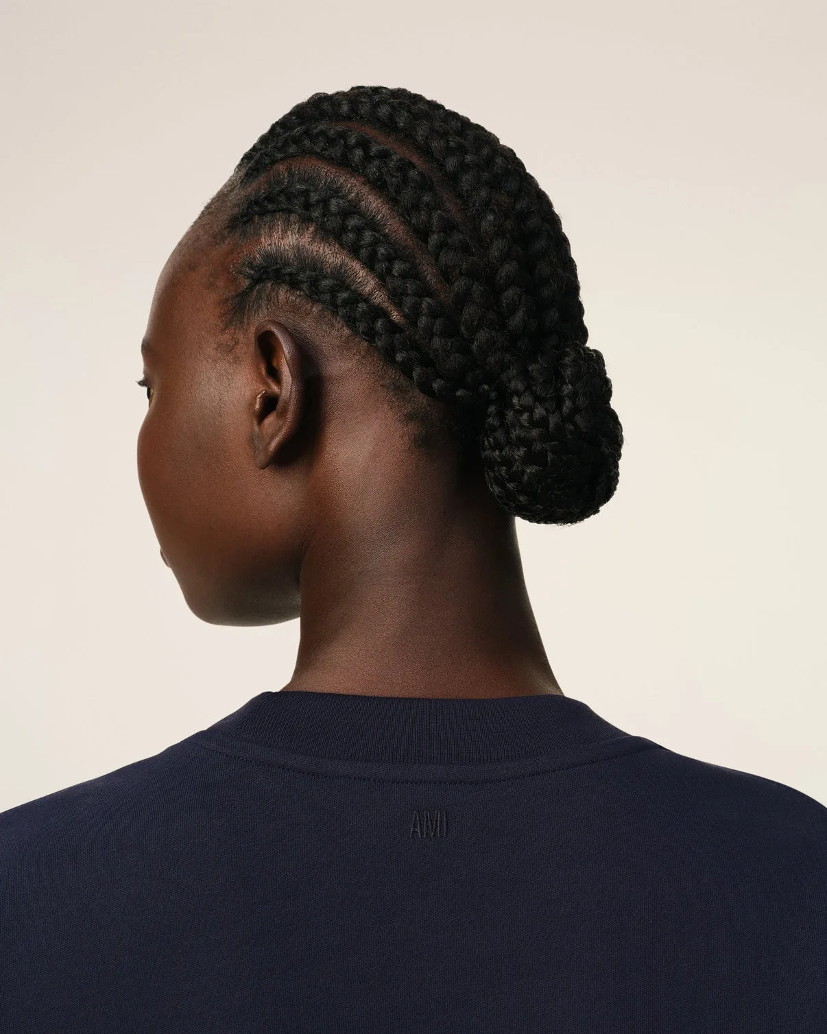 Navy Cotton Patch T-Shirt