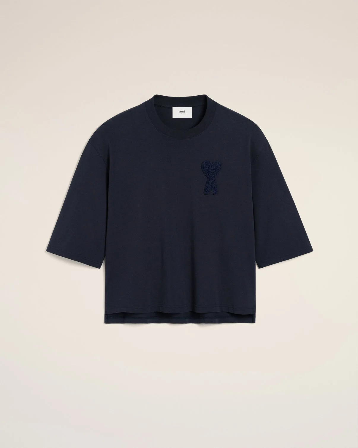 Navy Cotton Patch T-Shirt