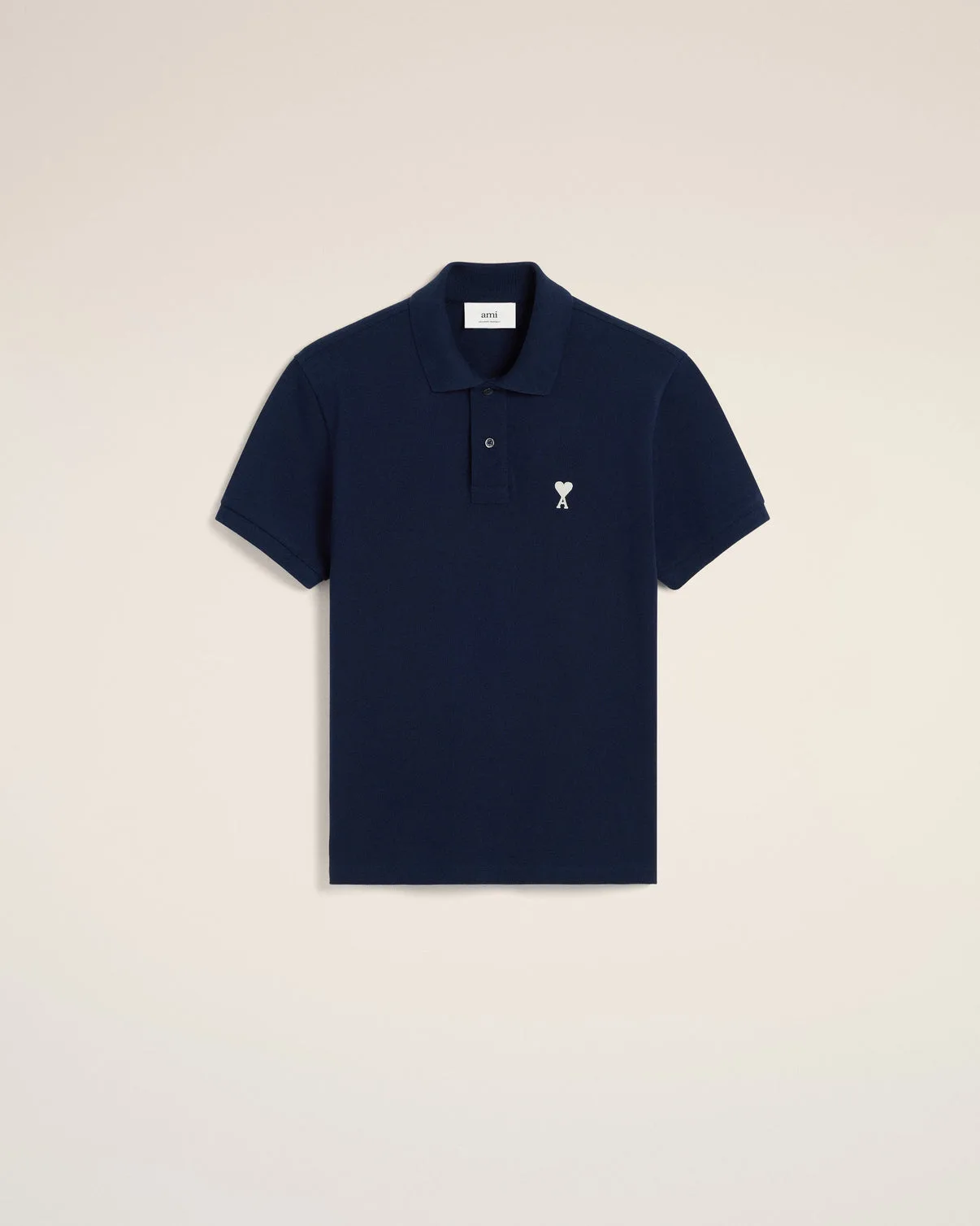Navy Cotton Polo Shirt