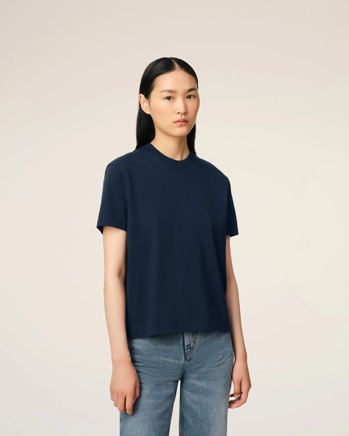 Navy Cotton T-Shirt