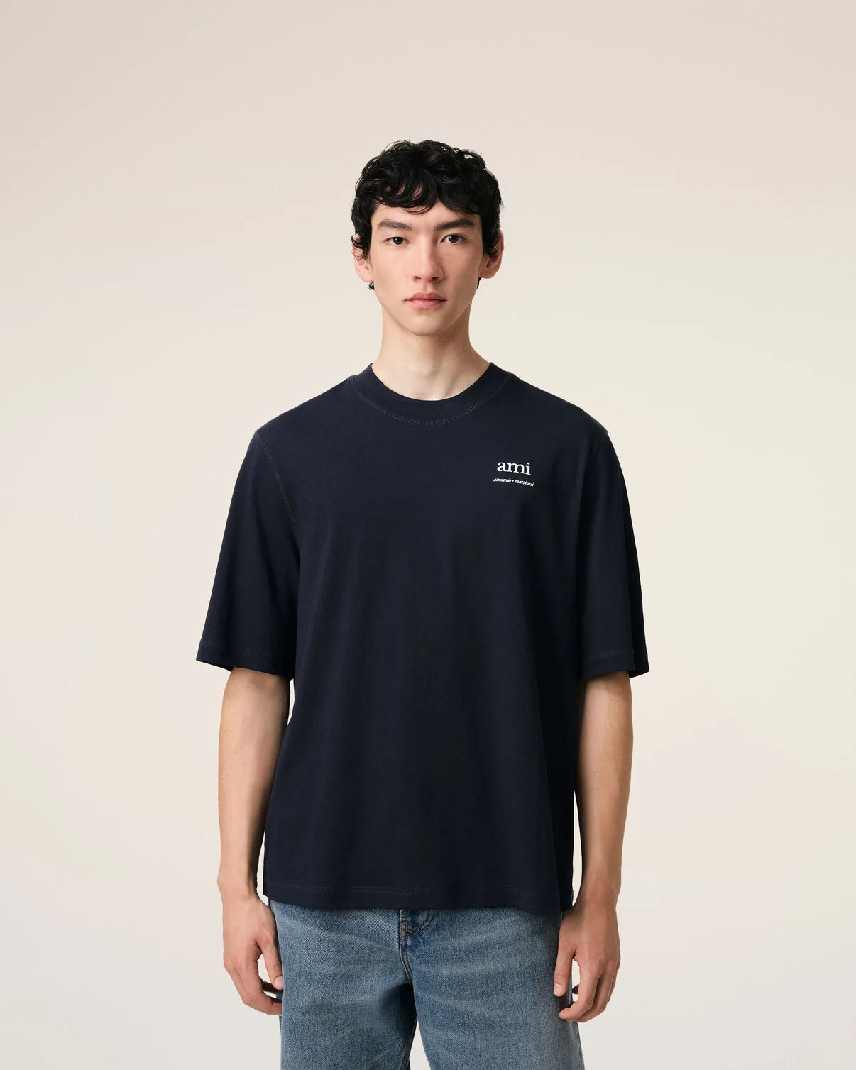 Navy Cotton T-Shirt