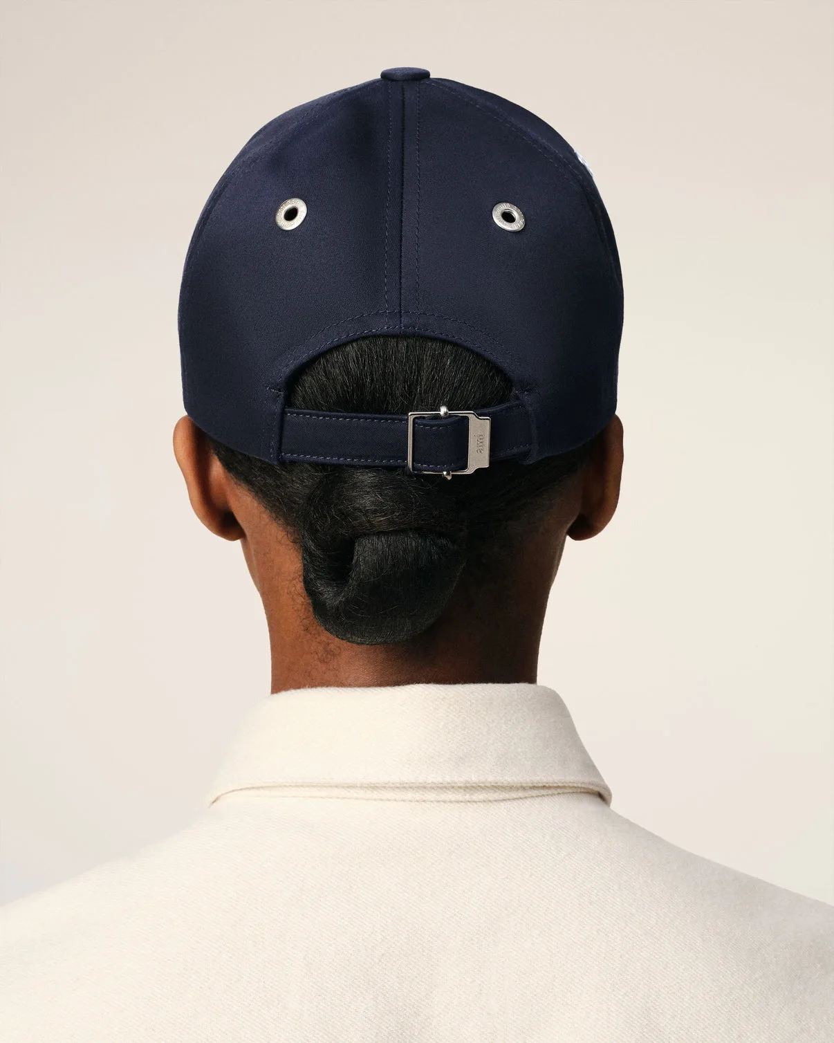 Navy Cotton Tonal Embroidery Cap
