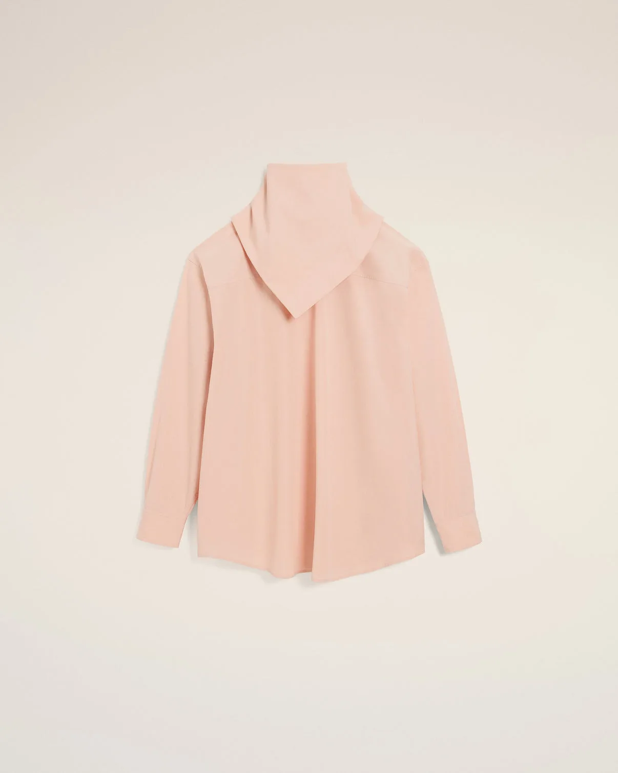 Pink Cotton Long Sleeves Bandana Blouse