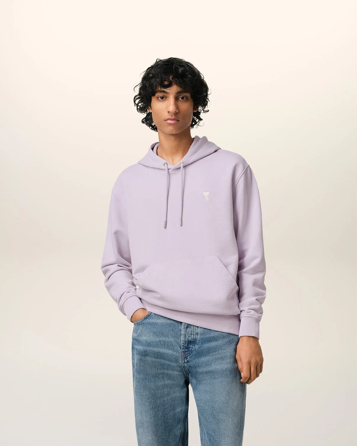 Purple Cotton Hoodie