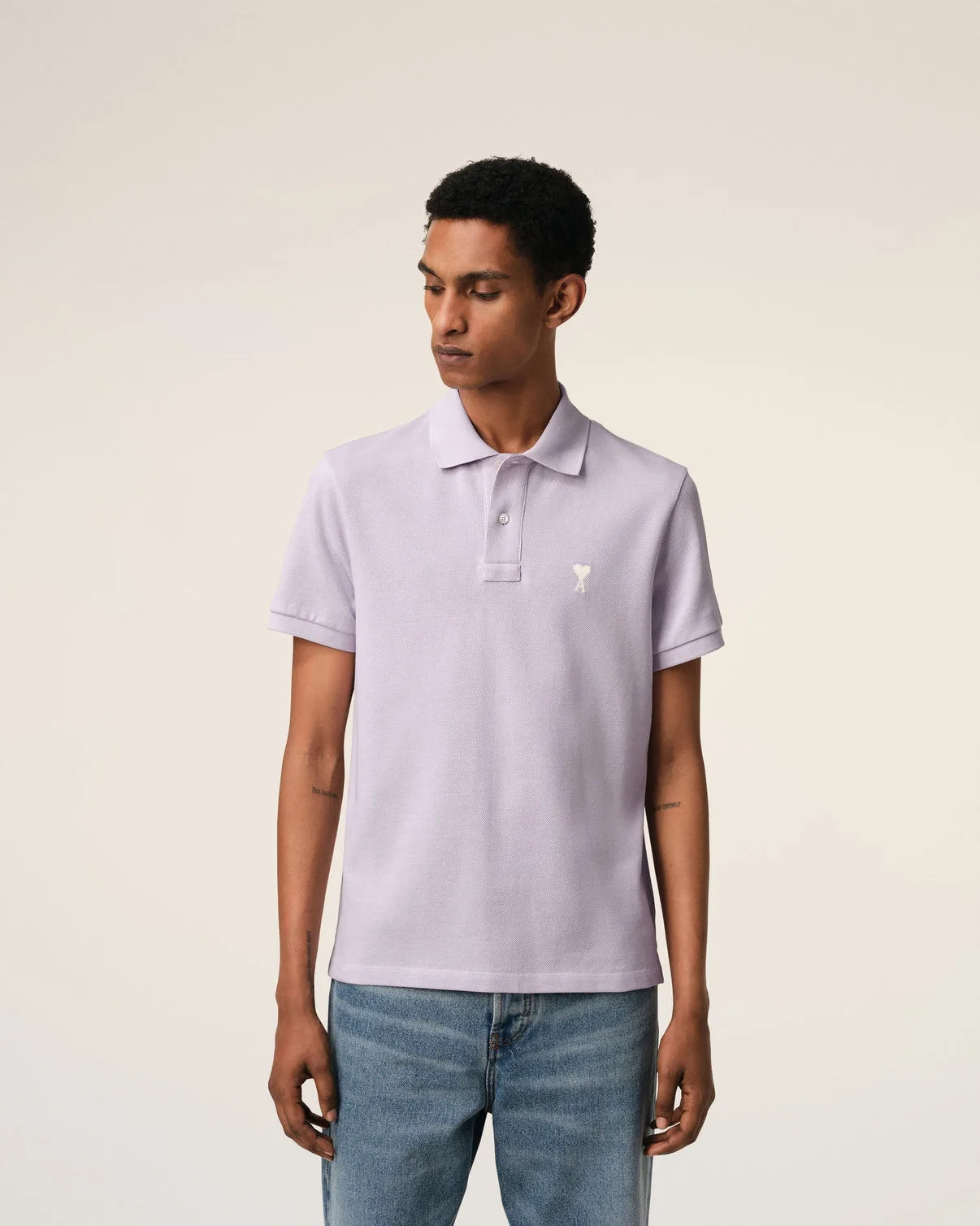 Purple Cotton Polo Shirt