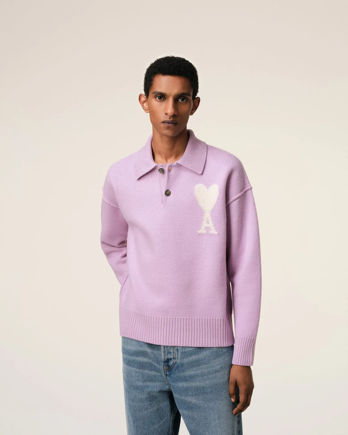 Purple Wool Polo