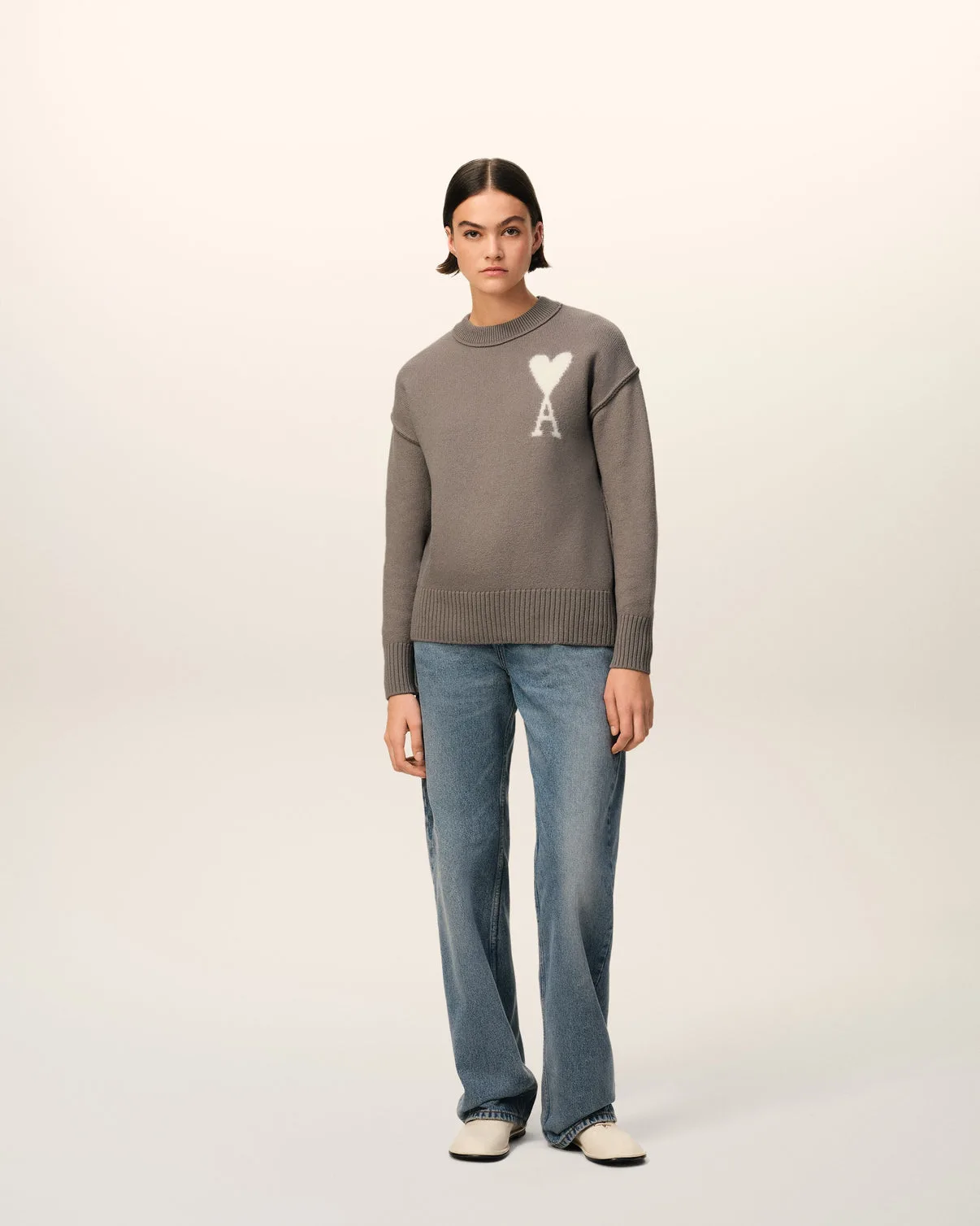 Taupe Wool Sweater