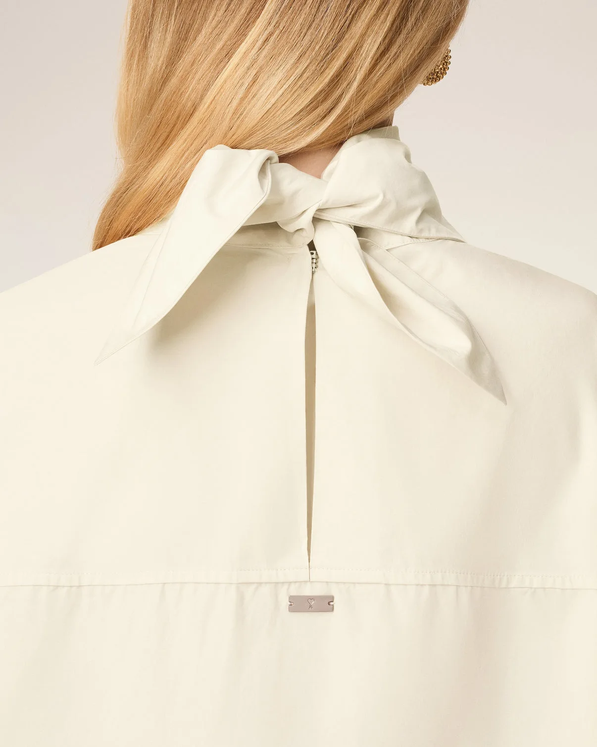 White Cotton Bandana Midi Dress