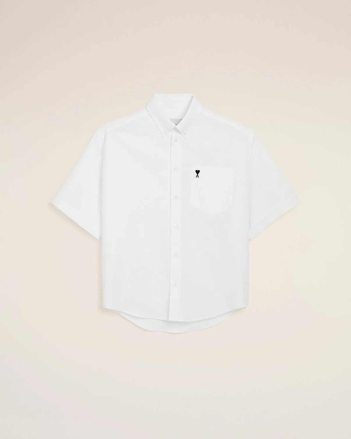 White Cotton Boxy Embroidered