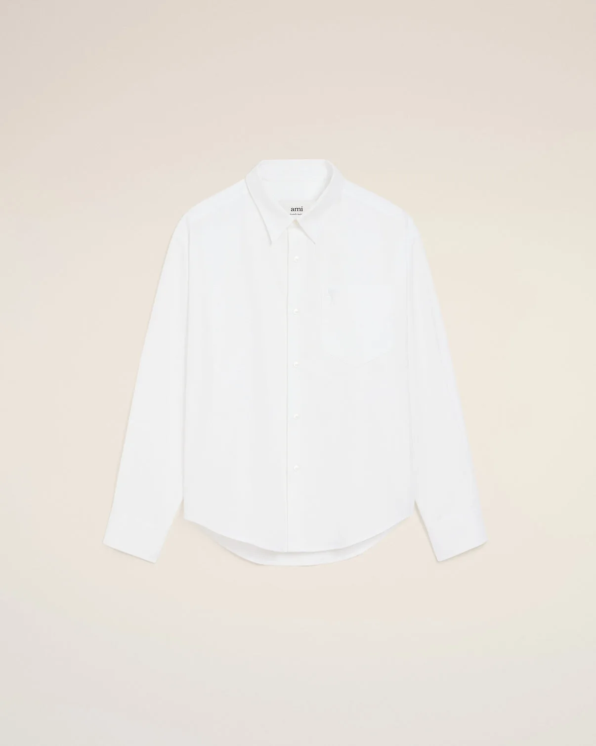 White Cotton Boxy Shirt