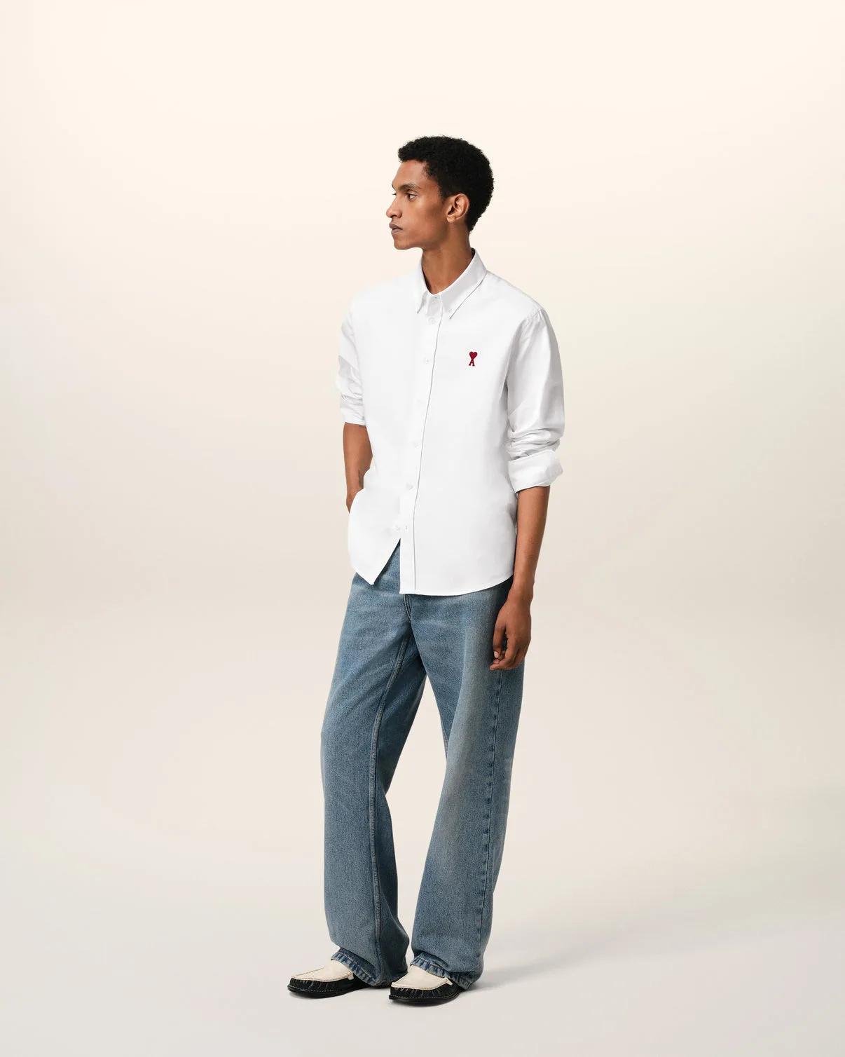 White Cotton Button Down Shirt