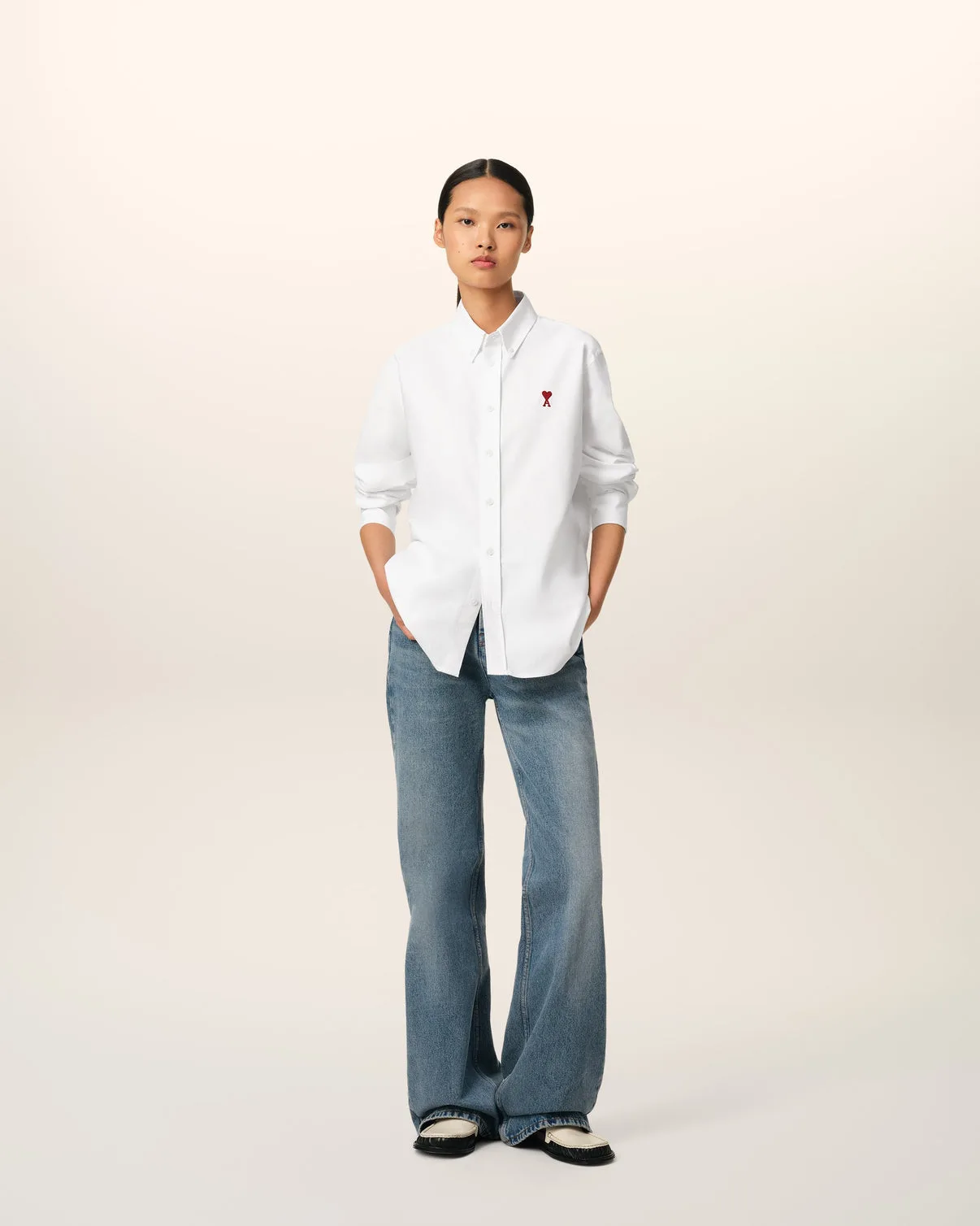 White Cotton Button Down Shirt