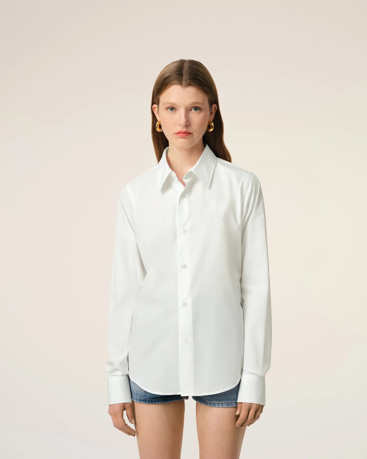 White Cotton Classic Shirt