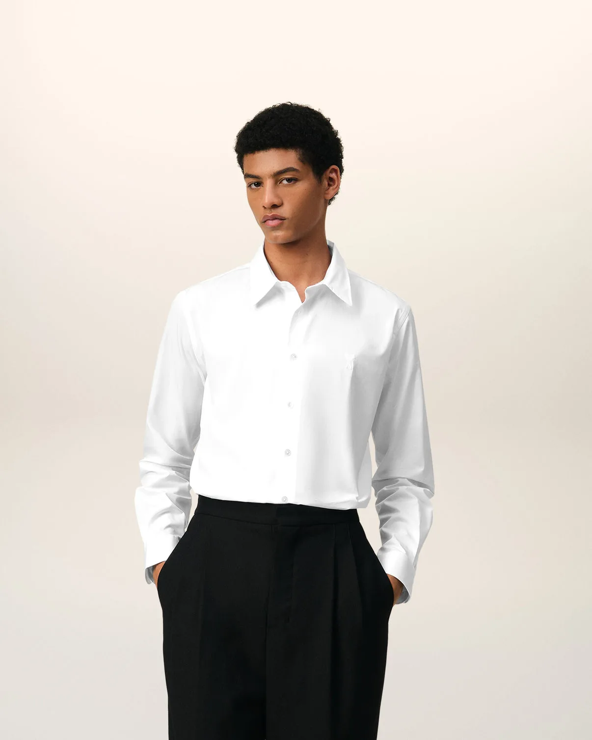 White Cotton Classic Shirt