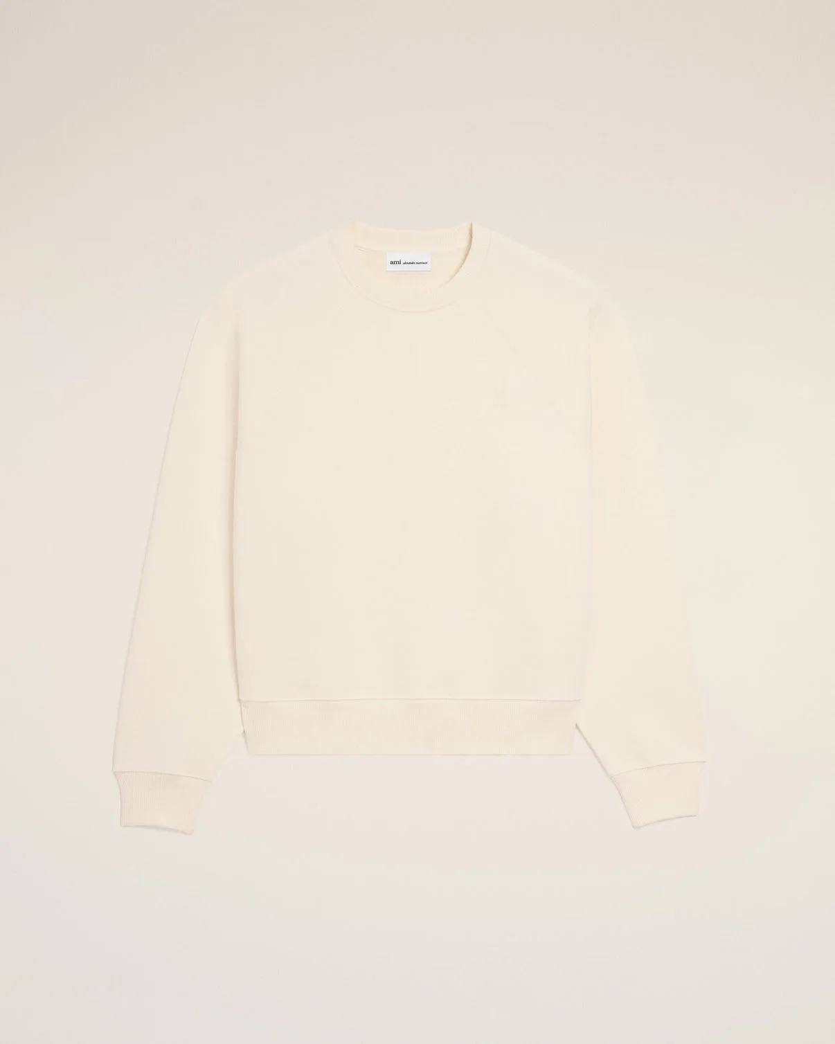 White Cotton Embossed Sweatshirt