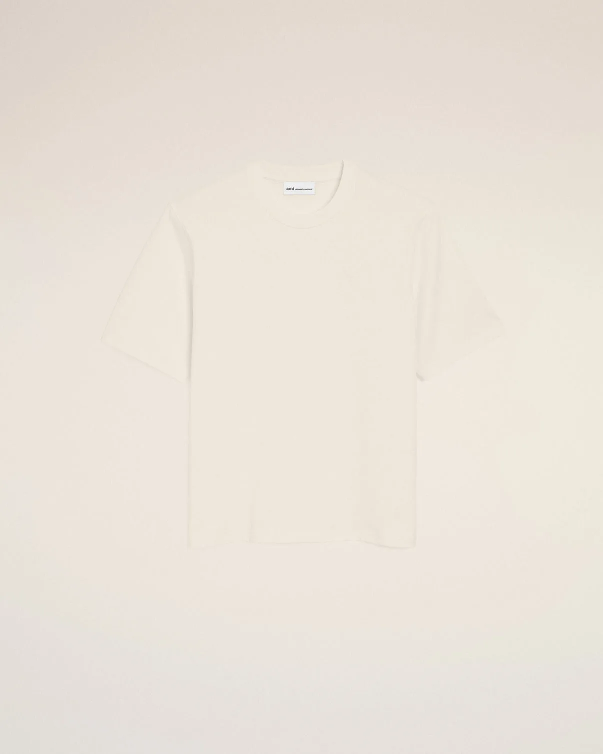 White Cotton Embossed T-shirt