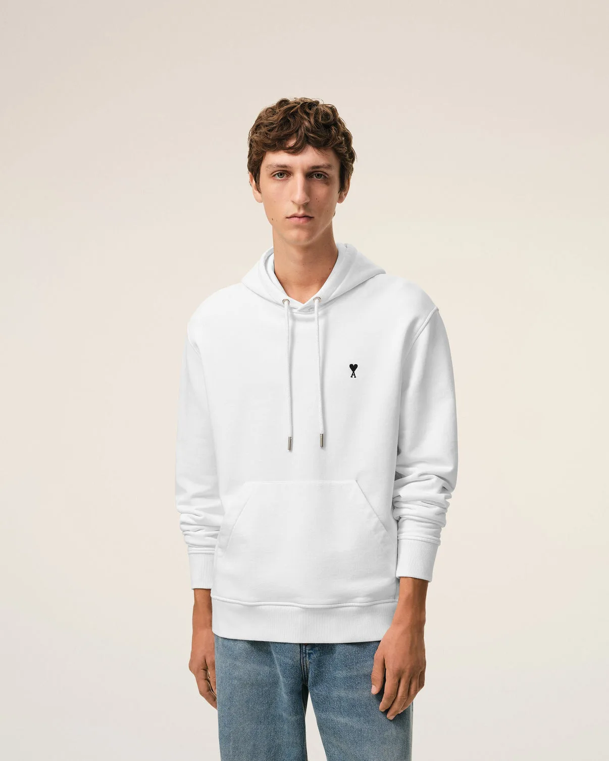 White Cotton Hoodie