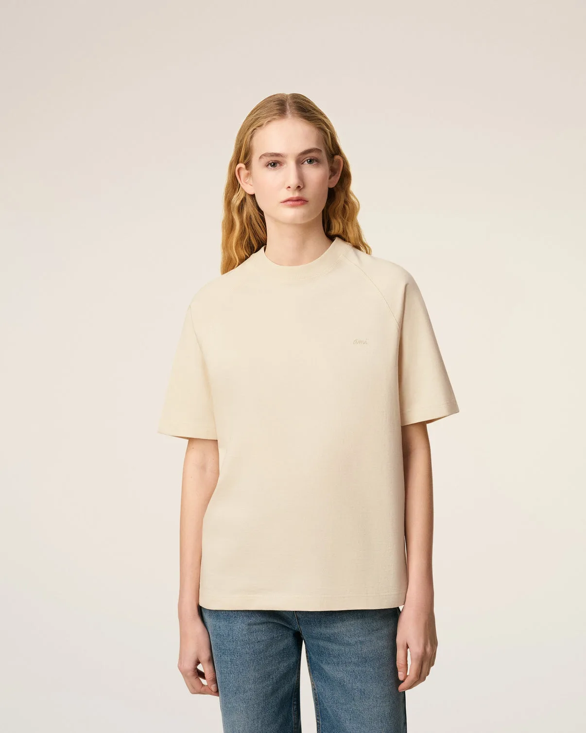 White Cotton Short Sleeves T-shirt