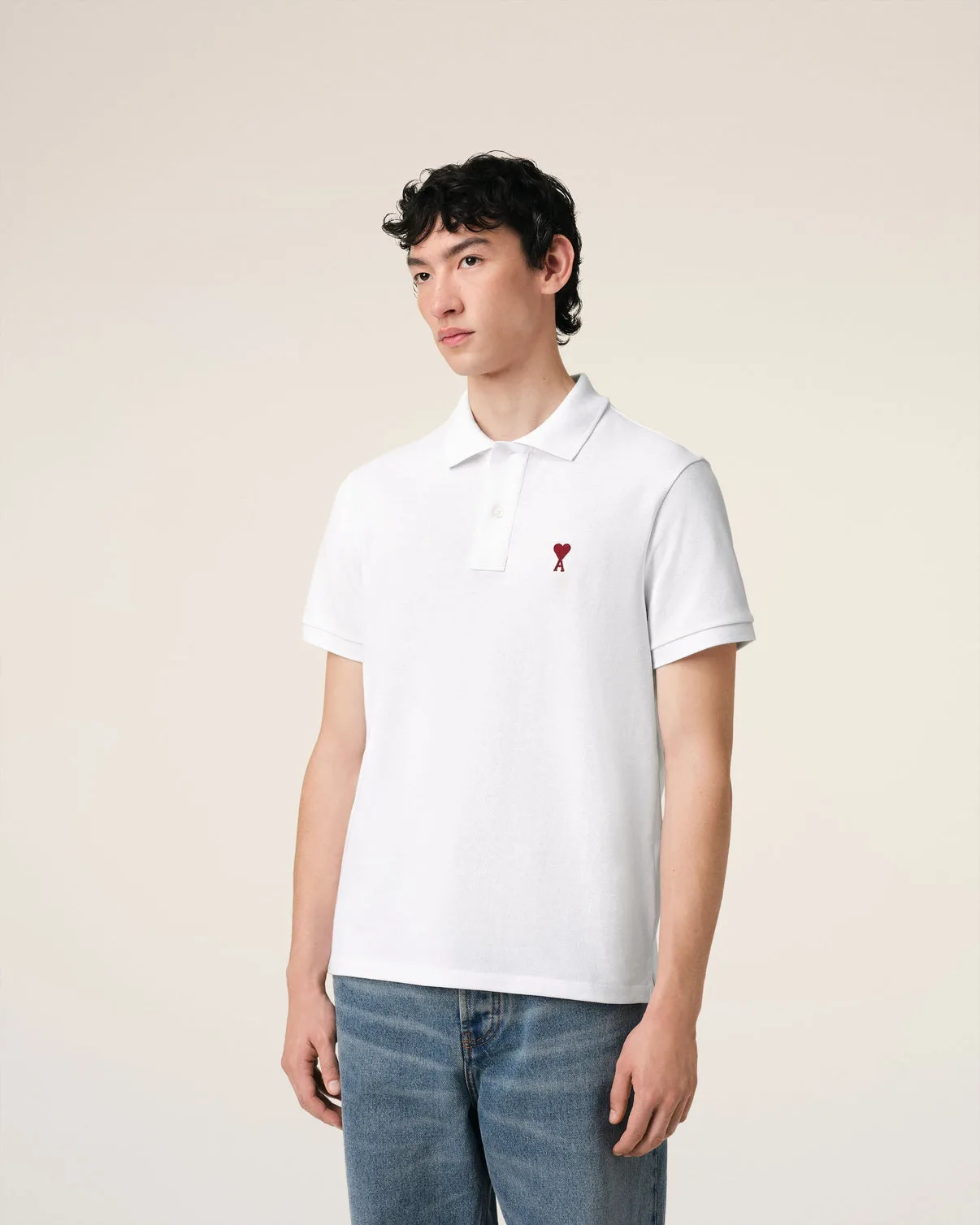 White Organic Cotton Polo Shirt