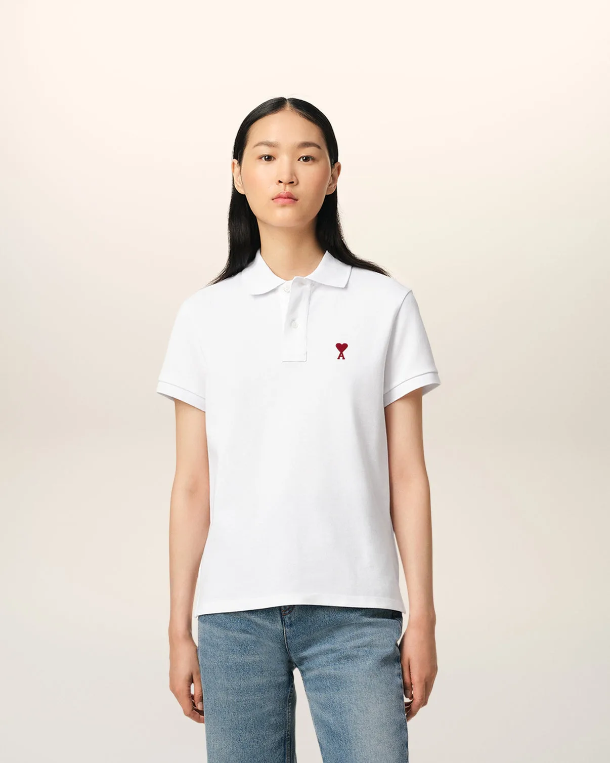 White Organic Cotton Polo Shirt