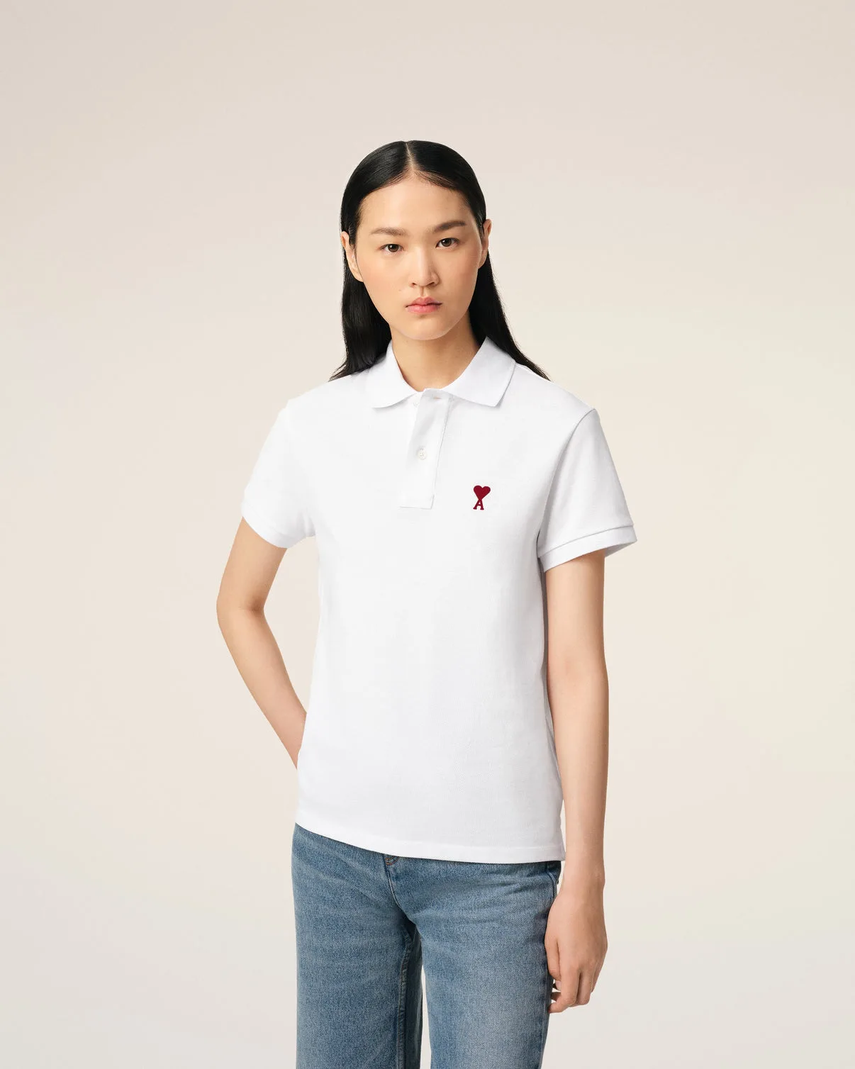 White Organic Cotton Polo Shirt