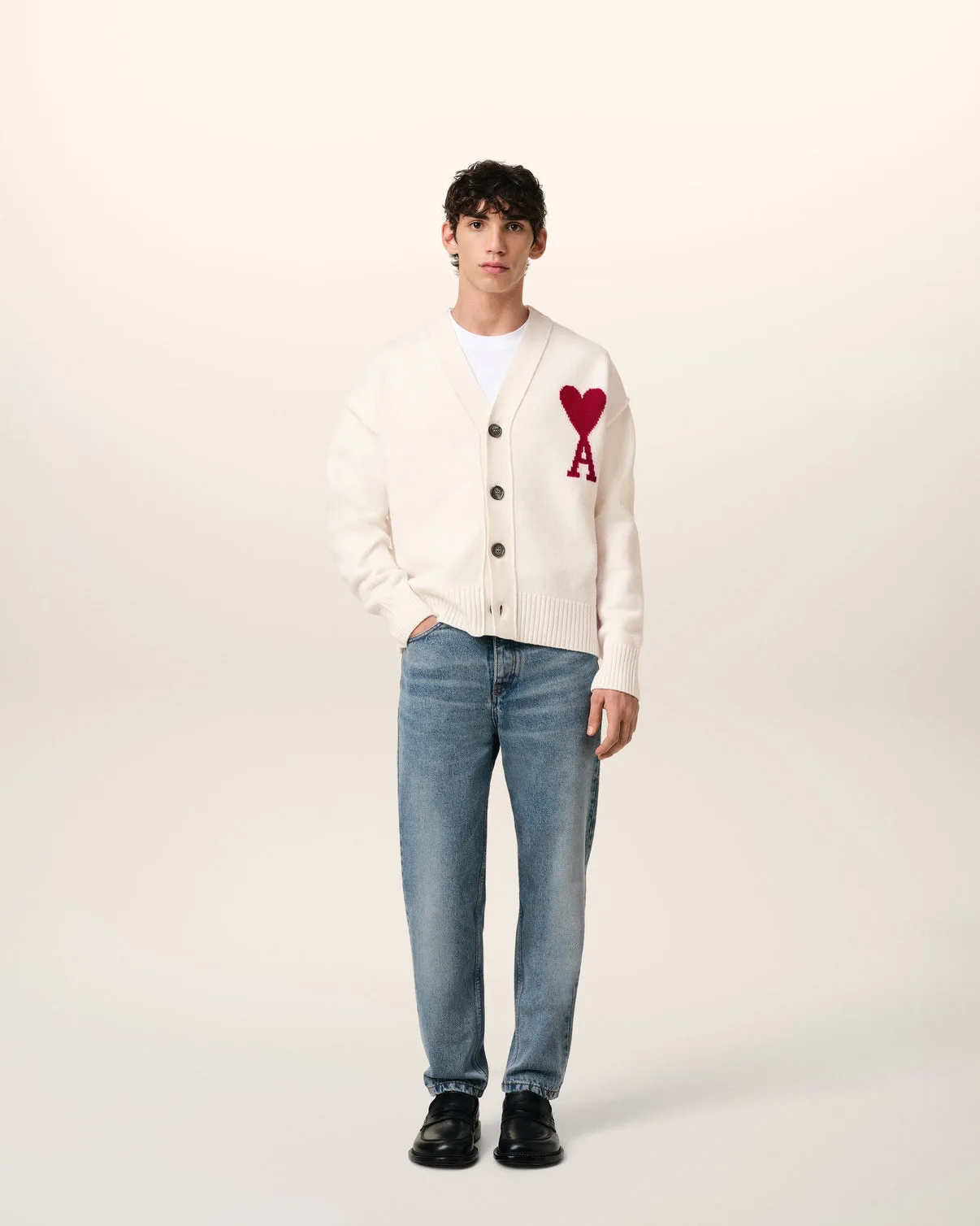 White Wool Cardigan