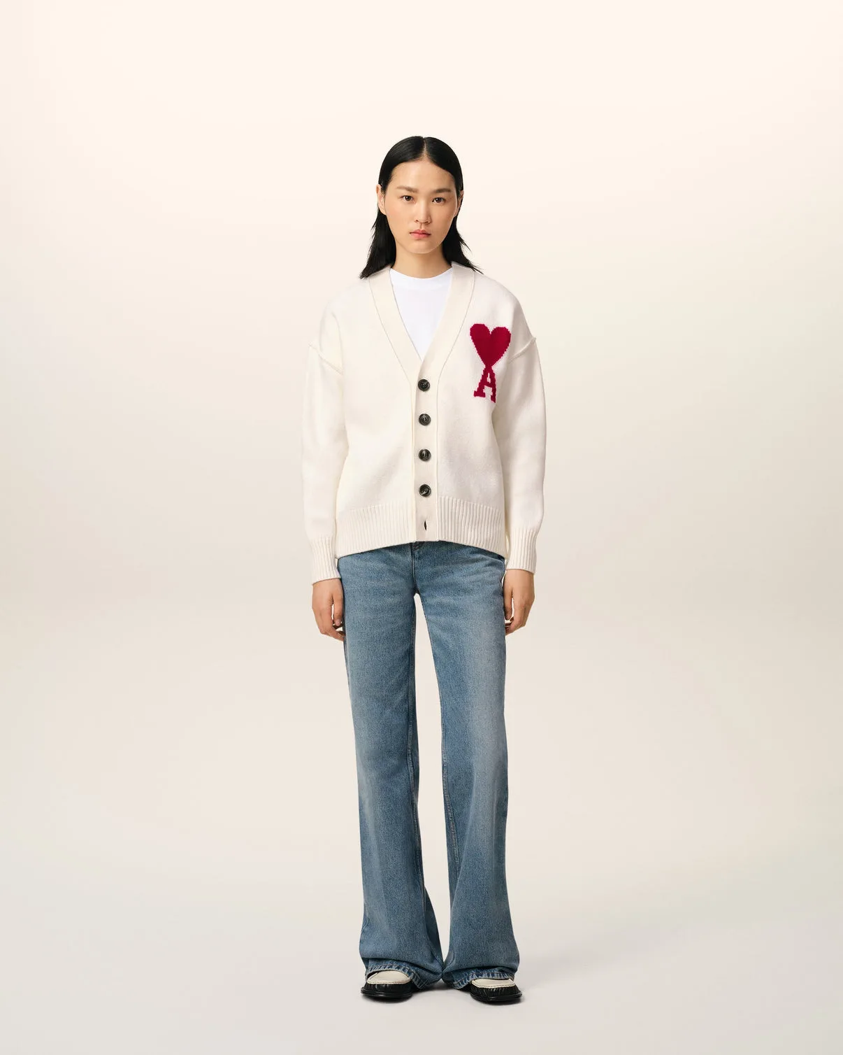 White Wool Cardigan
