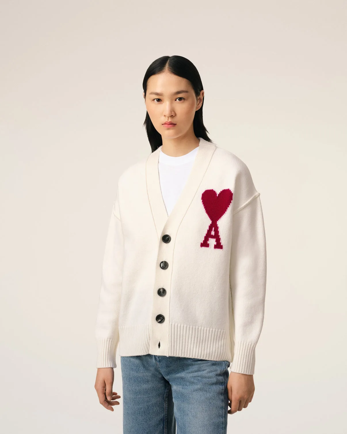 White Wool Cardigan