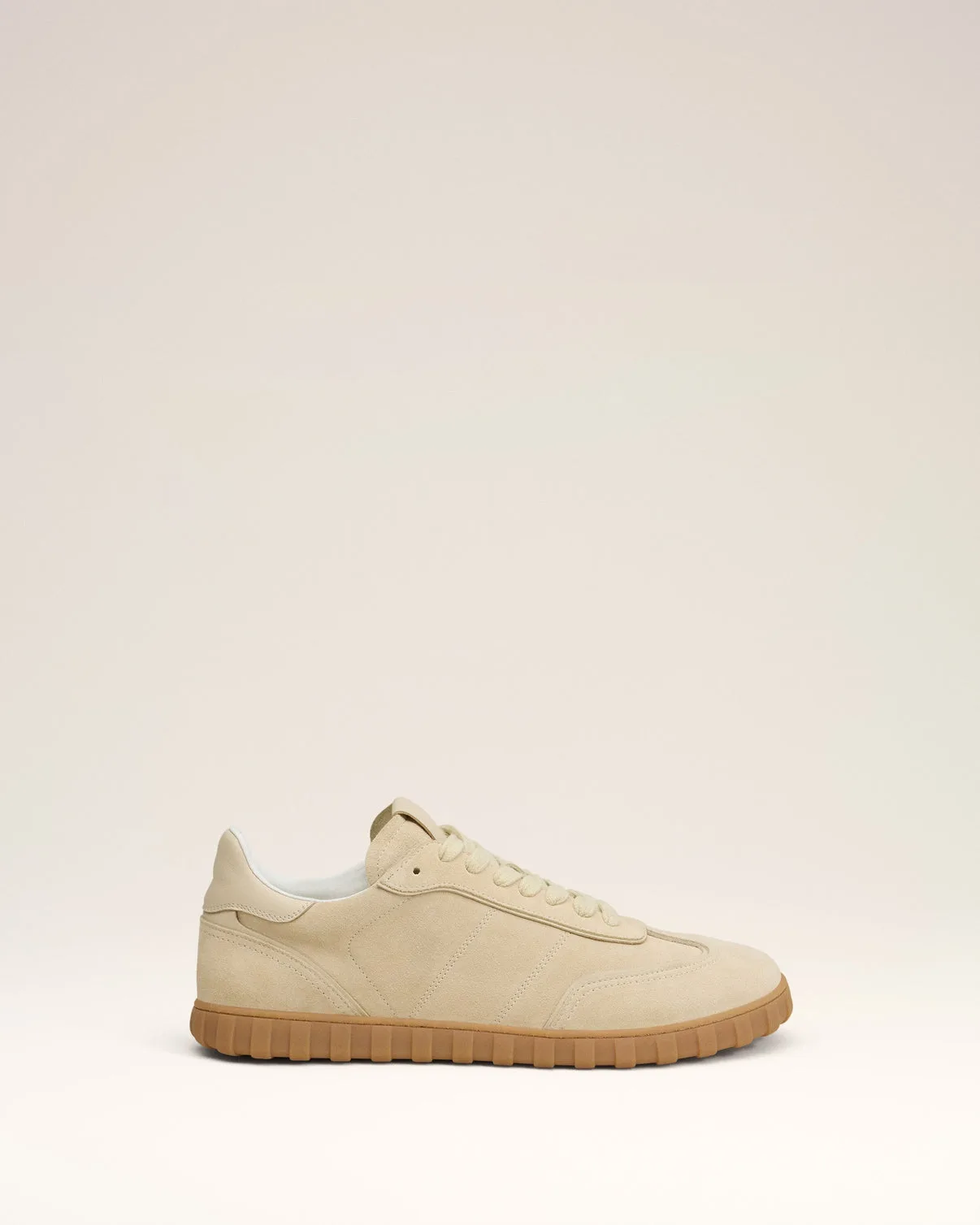 Yellow Leather Low Top Step Sneakers